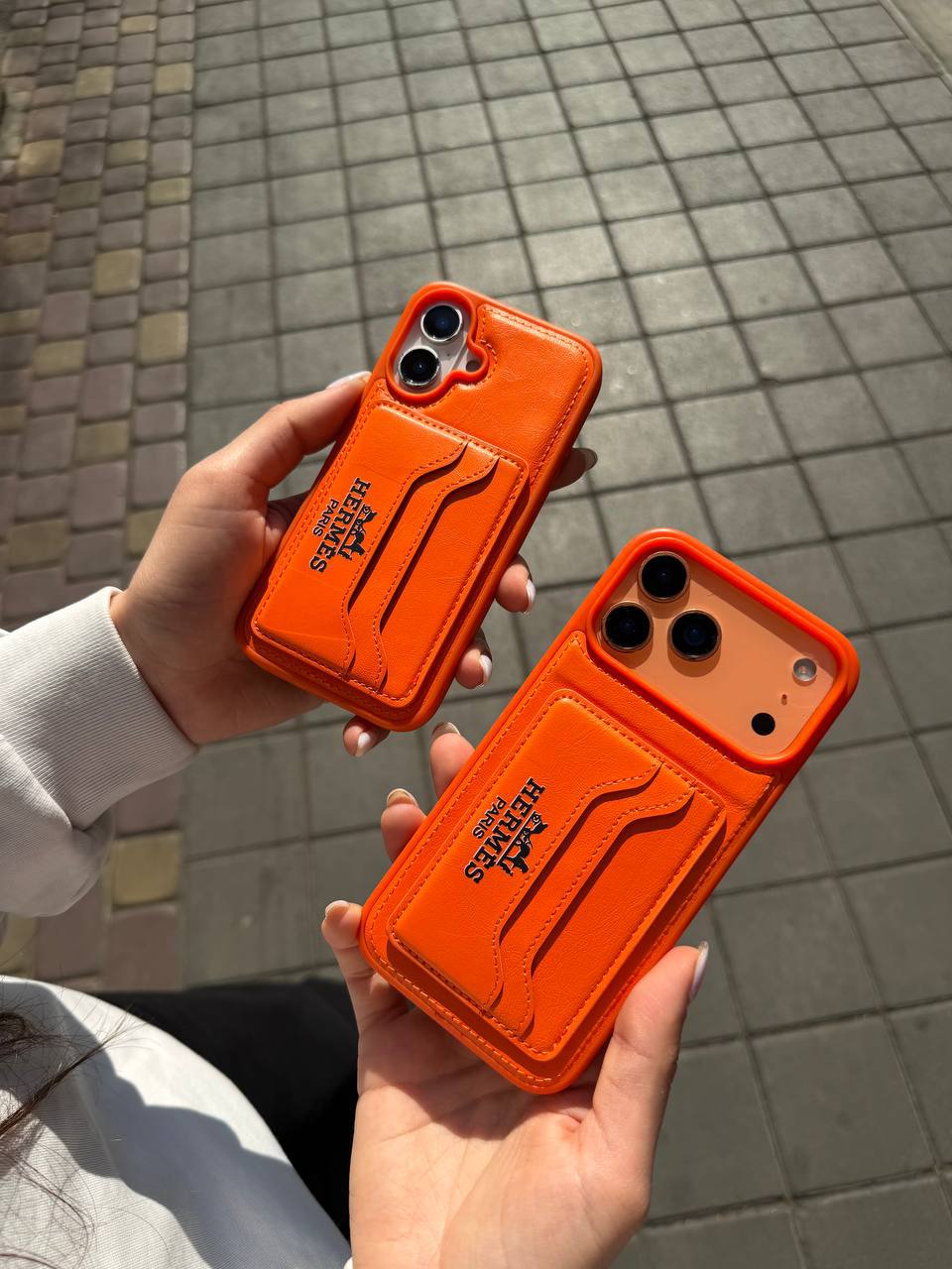 قاب گوشی آیفون Hermes card wallet