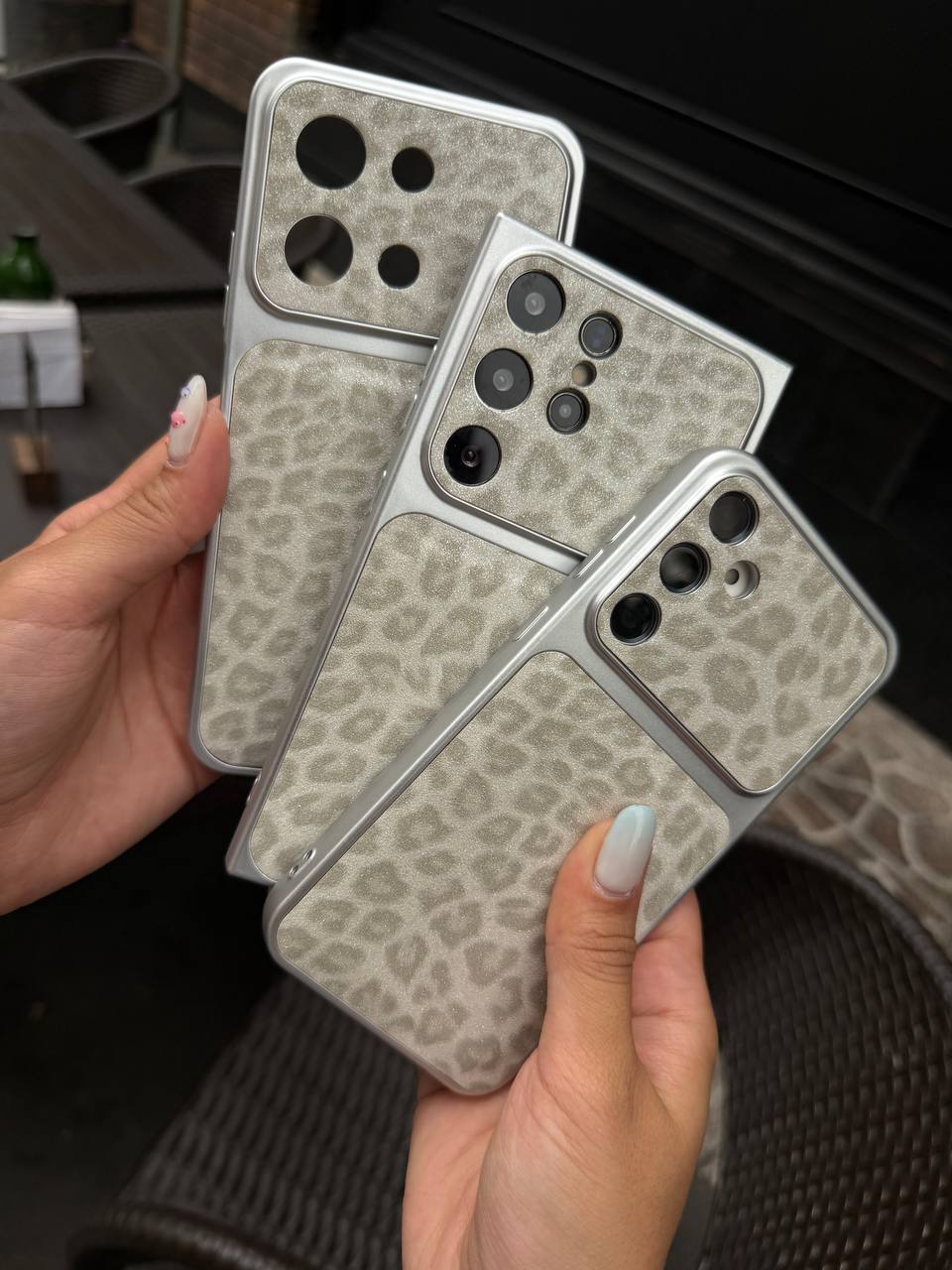 قاب گوشی سامسونگ و شیائومی leopard gray