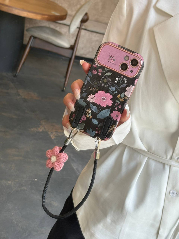 قاب گوشی آیفون باغچه گل رزگلد