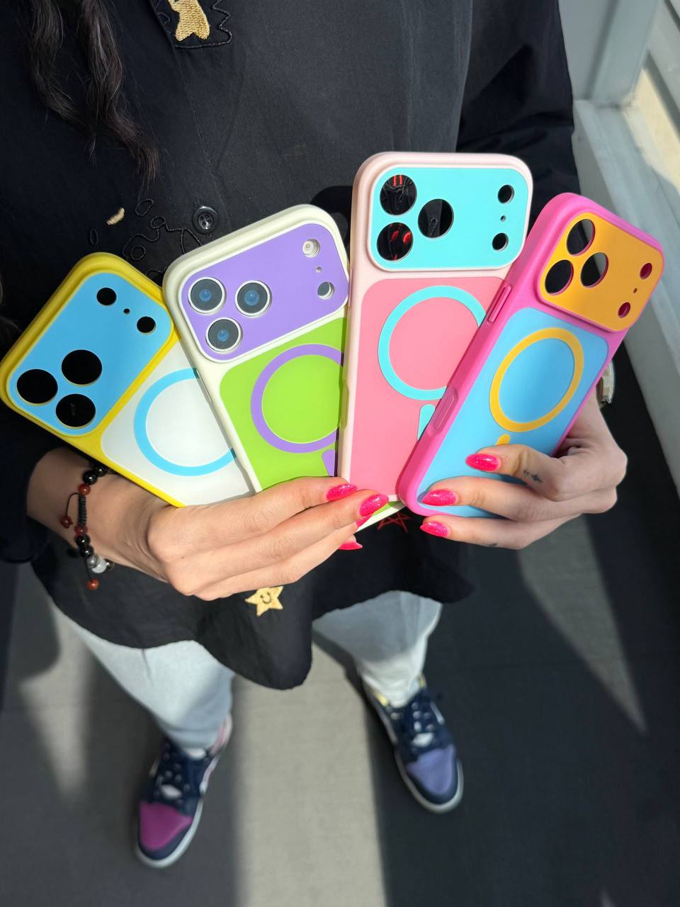 قاب گوشی آیفون مگسیف پاستیلی